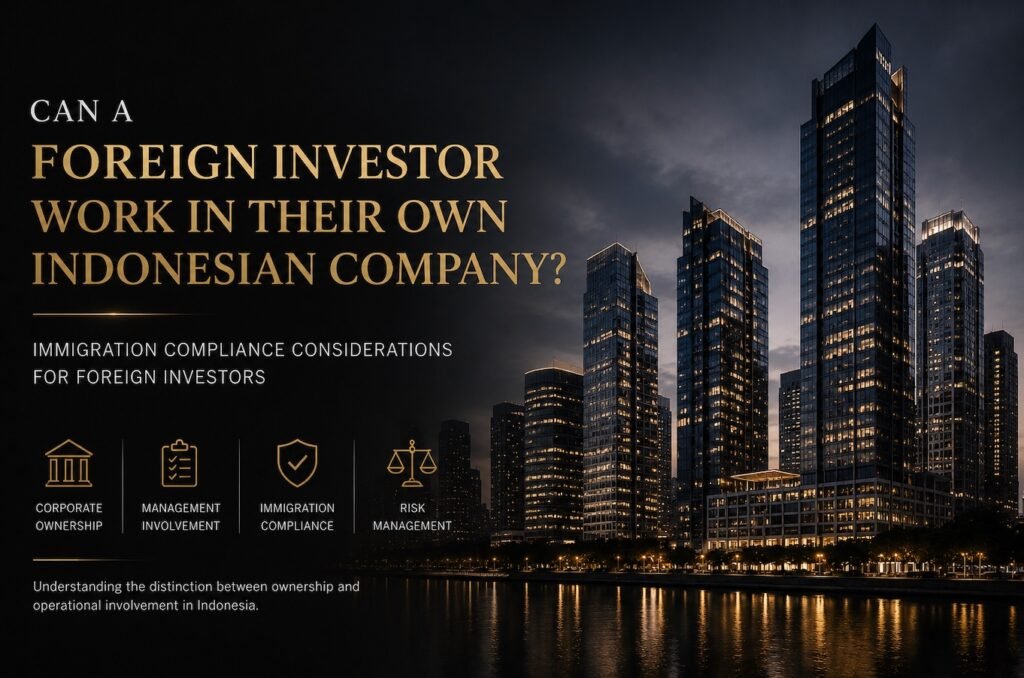 Can a Foreign Investor Work in Their Own Indonesian Company?
