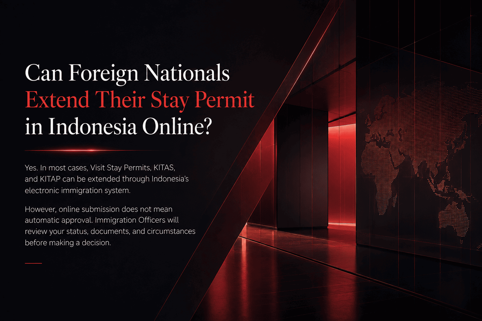 Can Foreign Nationals Extend Their Stay Permit in Indonesia Online?