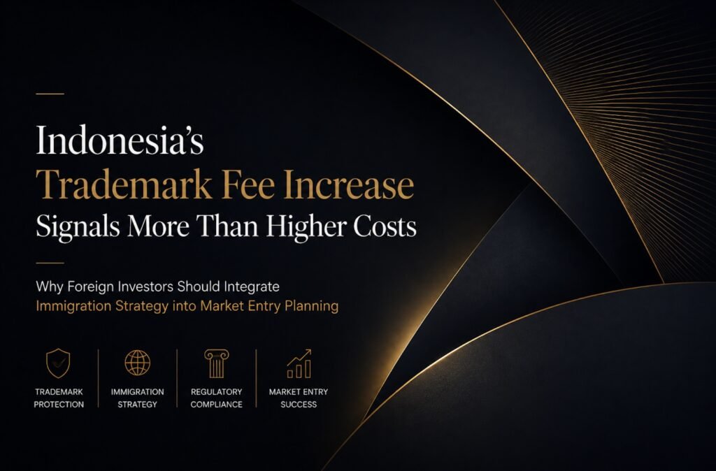 Indonesia's Trademark Fee Increase Signals More Than Higher Costs: Why Foreign Investors Should Integrate Immigration Strategy into Market Entry Planning
