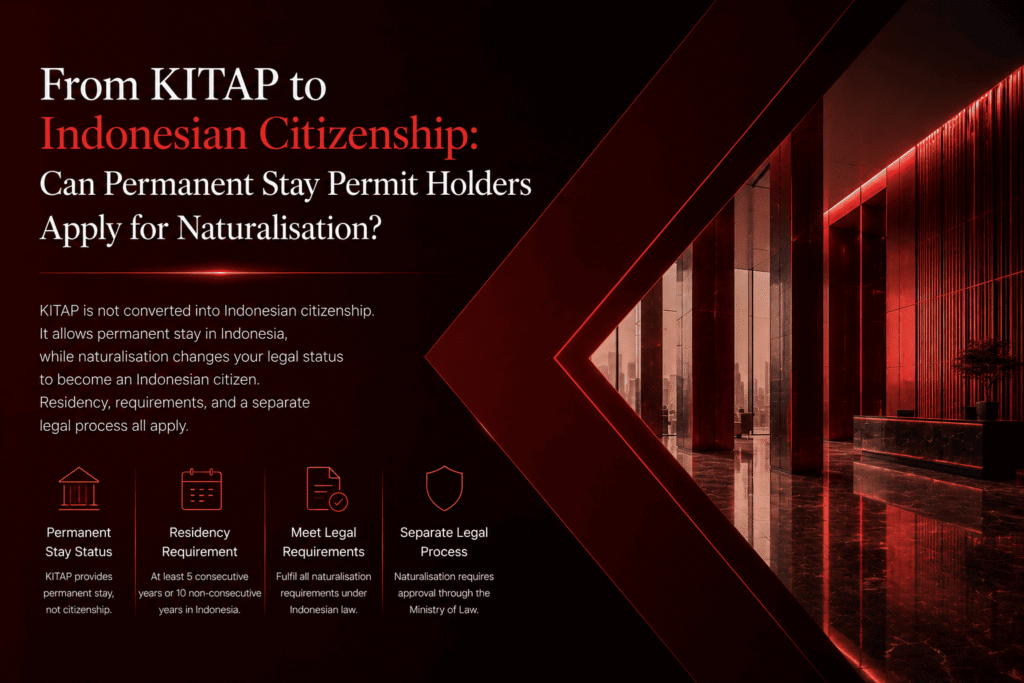 From KITAP to Indonesian Citizenship: Can Permanent Stay Permit Holders Apply for Naturalisation?